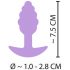 Cuties Mini Butt Plug - silikonové anální dildo - fialové (2,8cm)