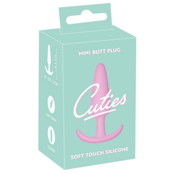 Cuties Mini Butt Plug - silikonové análne dildo - ružové (2,1cm)