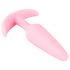 Cuties Mini Butt Plug - silicone anal plug - pink (2.1cm)