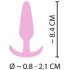 Cuties Mini Plug Anal - silicone - rose (2,1cm)