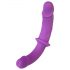 SMILE - Strap-On Double Dildo with Panties (Purple-Black)