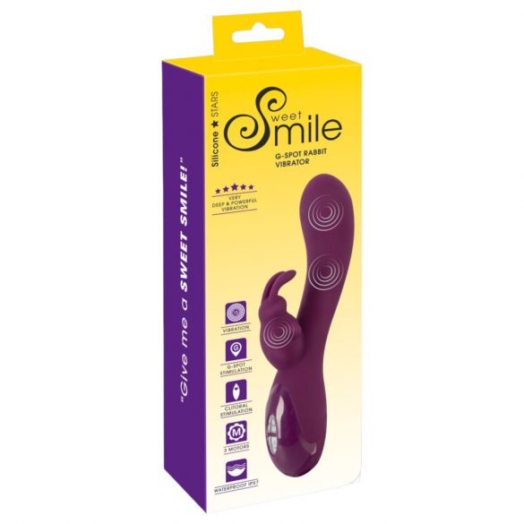 SMILE - Rechargeable 3-Motor Clitoral Vibrator (Purple)