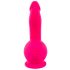 Vibrator SMILE Powerful cu acumulator, 2 motoare, cu ventuză (roz)