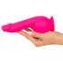 SMILE Krachtige - oplaadbare, 2-motorige zuignap vibrator (roze)