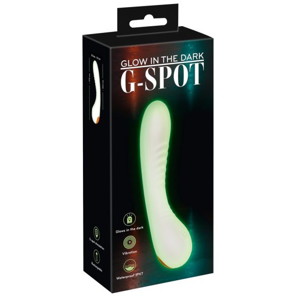 You2Toys Glow in the dark - spīdīgs G-punkta vibrators (balts)