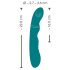 Vibratore ricaricabile e impermeabile con rotazione per punto G SMILE (verde)