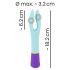 You2Toys Rechargeable Waterproof Dual Motor Vibrator (Colorful)