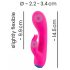 You2Toys colorat - vibrator pentru clitoris, rezistent la apă, cu acumulator (roz)