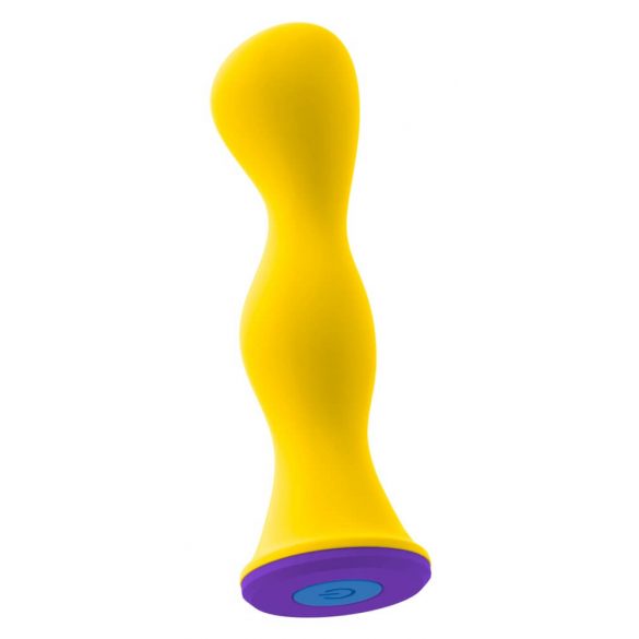 You2Toys spalvotas - įkraunamas, vandens nepraleidžiantis analinis vibratorius (geltonas)