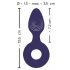 Vibratore anale ricaricabile SMILE con anello (viola)