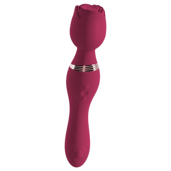 You2Toys Rosenrot - Akkubetriebener Rosenstiel-Massagevibrator (Rot)