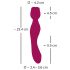 Rose Red - Rechargeable Rose Stick Vibrator (Red)