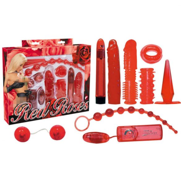 You2Toys - Rode rozen - vibratorset (9-delig)