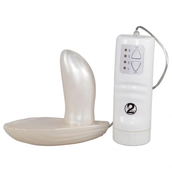 You2Toys - Schelp - opklikbare vibrator (wit)