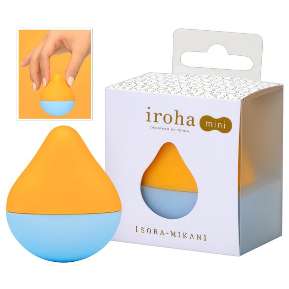 TENGA Iroha Mini - Mini Clitoral Vibrator (Orange-Blue)