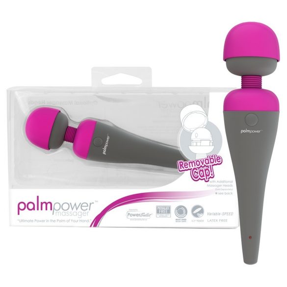 Vibrator de masaj PalmPower cu cap interchangeabil