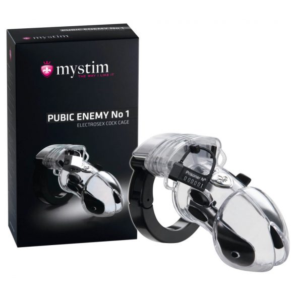 Gabbia per pene elettrostimolante "mystim Pubic Enemy No 1"