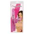 Vibratore Sugar Babe con Perle e Stimolatore Clitorideo Coniglio (Lampone) - You2Toys