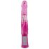 Vibratore Sugar Babe con Perle e Stimolatore Clitorideo Coniglio (Lampone) - You2Toys