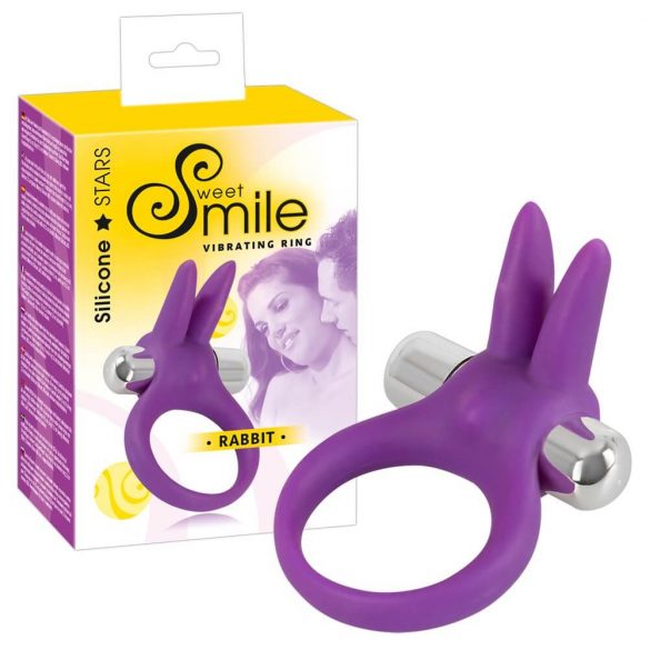 SMILE Rabbit - Vibrating Penis Ring (Purple)