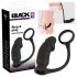 Black Velvet Analvibrator mit Penisring (schwarz)