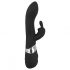 Zwarte USB-twee-motorige vibrator SMILE