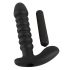 Black Velvet gerippter Vibrator - Medium (Schwarz)