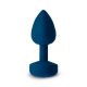 G-plug - USB grote anale vibrator (blauw)