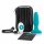 b-Vibe - Vibrateur anal à perles rotatives rechargeable (turquoise)