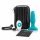 b-Vibe - Rechargeable Beaded Anal Vibrator (Turquoise)