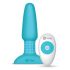 b-Vibe - Vibrateur anal à perles rotatives rechargeable (turquoise)