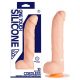 One Touch 8 - Silikonski vibrator za testise (prirodni)