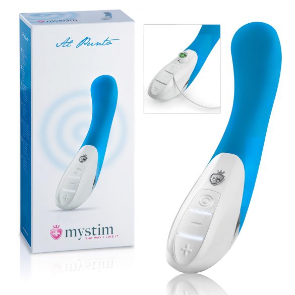 mystim Al Punto - double-motor vibrator (turquoise)