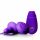 Dviejų dalių - krūtų spenelių vibratorius - 1 pora (violetinis)