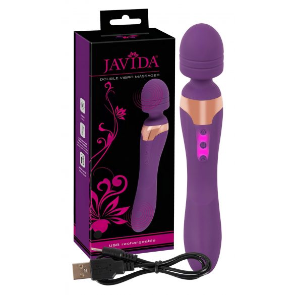 Javida Dubbel - Massagevibrator (lila)