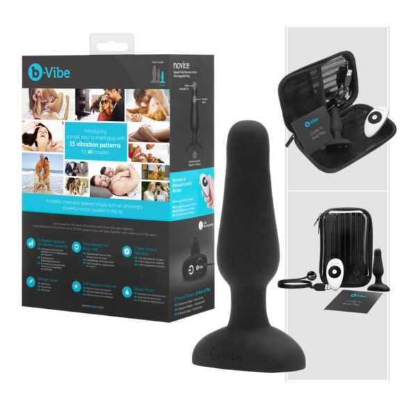 b-Vibe Novice - Anfänger Anal Vibrator (schwarz)