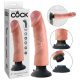 King Cock 9 elokāms ar piepūšamu pamatni vibrators (23 cm) - dabīgs