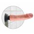 King Cock 9 Bendable Suction Cup Vibrator (9 Inches) - Natural"