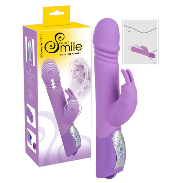 SMILE Push - stoßender Vibrator mit Klitorisarm (lila)