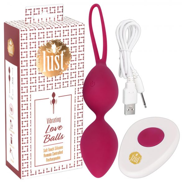 Lust - Rechargeable Wireless Vibrating Love Ball (Blackberry)