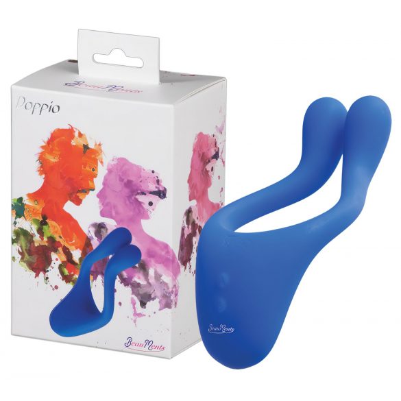 BeauMents Doppio - Rechargeable, Triple Motor Couples Vibrator (Blue)