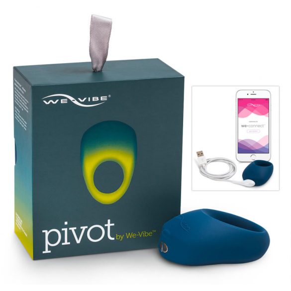 We-Vibe Pivot - вибриращ пенис пръстен с възможност за презареждане (среднощно синьо)