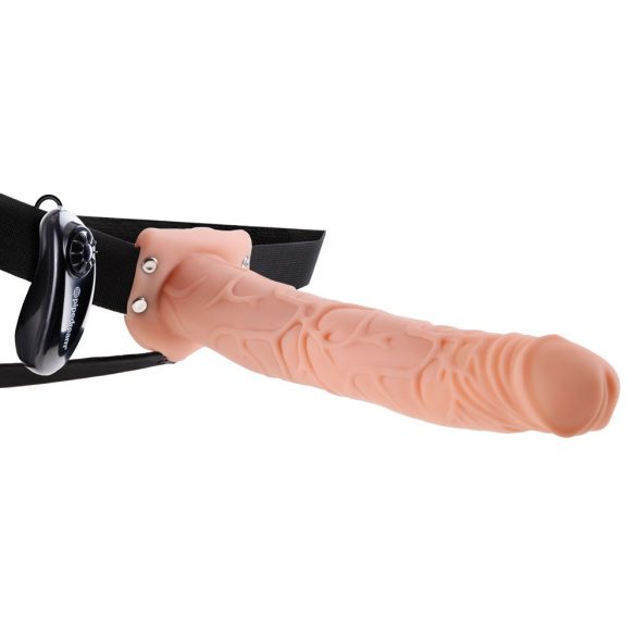 Fetiš Strap-on 11 - vibrator s trakom (naravni)