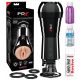 PDX Suction Vibrating Pussy Masturbator (Black)