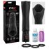 PDX Roto-Teazer - Waterproof Rotating Vibrating Masturbator (Black)