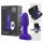 Vibratore anale b-Vibe Rimming con perline rotanti (viola)