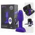 b-Vibe Rimming - sukimos analinis vibratorius su perlais (violetinis)