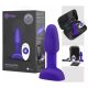 Vibratore anale b-Vibe Rimming con perline rotanti (viola)