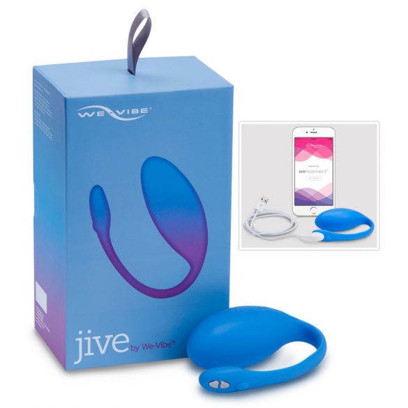 We-Vibe Jive - išmanusis vibruojantis kiaušinis su akumuliatoriumi (mėlynas)