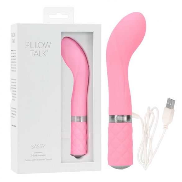 Vibrator G-punct Sassy Pillow Talk - reîncărcabil (roz)